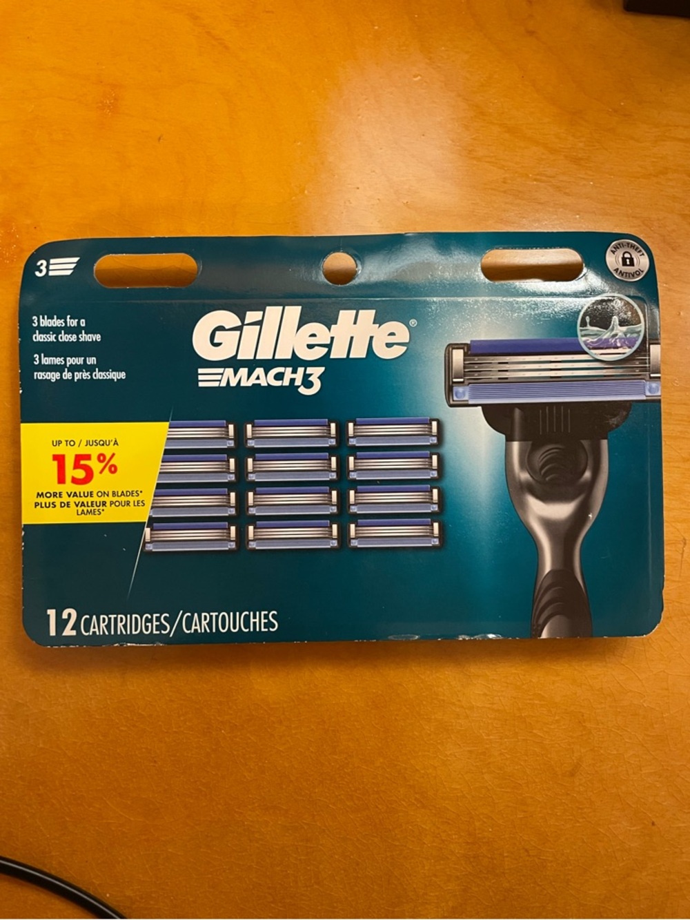 NEW Gillette Mach3 Replacement 12 pack Cartridges